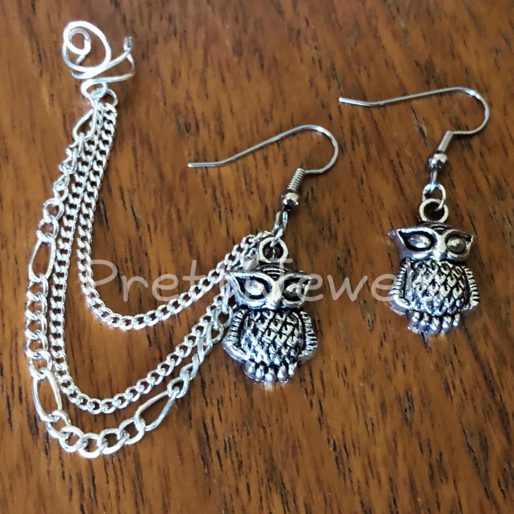New Owl🦉Ear cuff Earrings